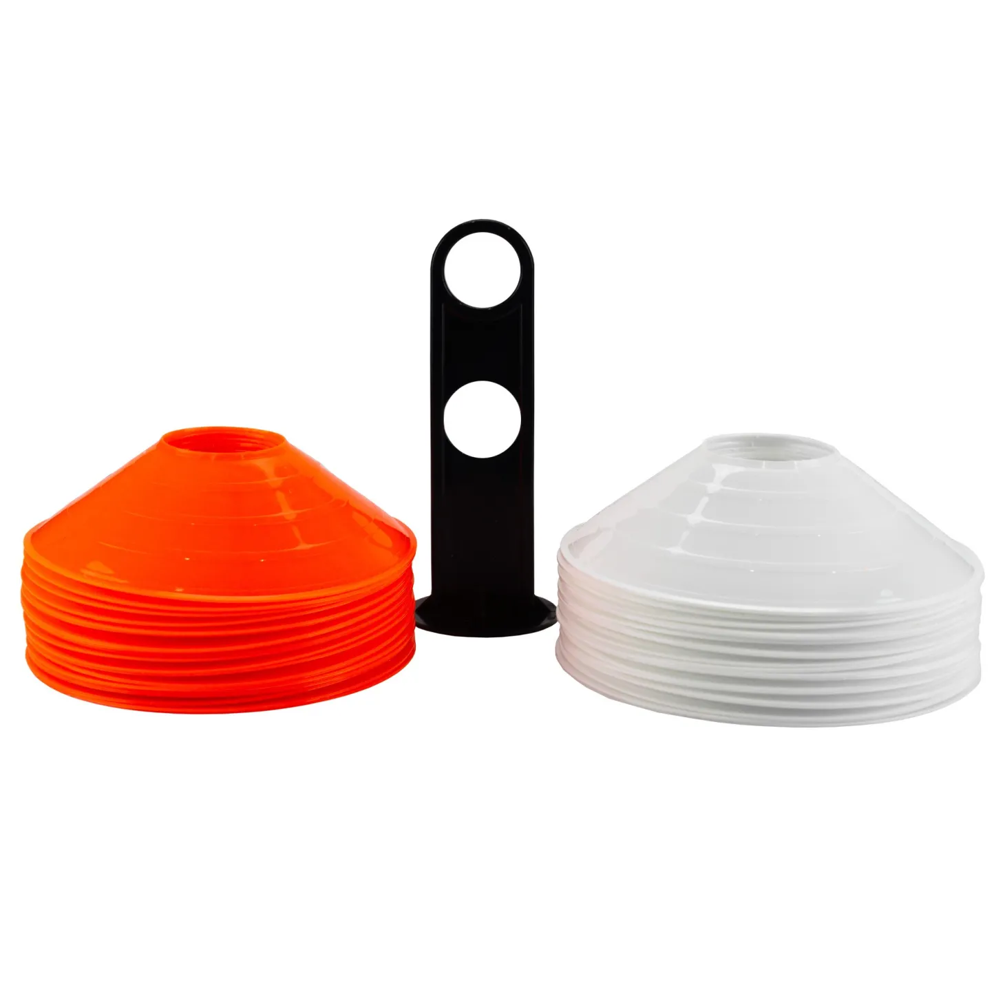 Set 40 Conos Zastor AG-404 Blanco/Naranja