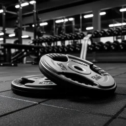 Set 2 Discos Caucho Maximpro Masos C/Agarre 5kg