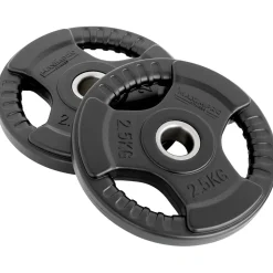 Set 2 Discos Caucho Maximpro Masos C/Agarre 2'5kg