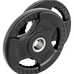 Set 2 Discos Caucho Maximpro Masos C/Agarre 2'5kg