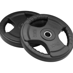 Set 2 Discos Caucho Maximpro Masos C/Agarre 10kg