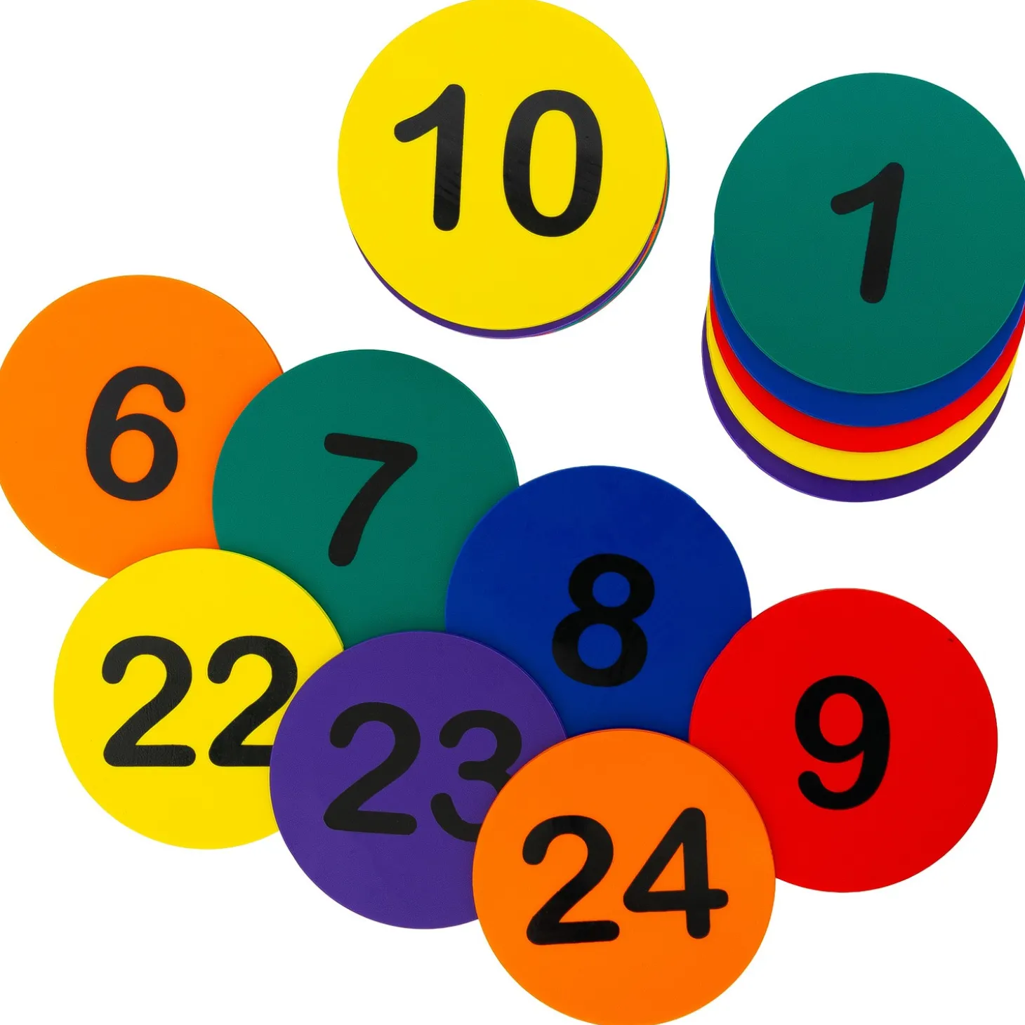 Set 24 Discos Entrenamiento Numerados Zastor Sol-Rank