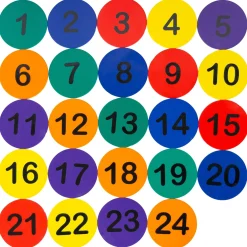 Set 24 Discos Entrenamiento Numerados Zastor Sol-Rank