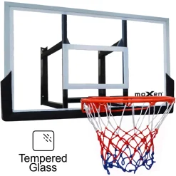 Set Tablero Baloncesto Moxen Jumper Glass 136x80cm