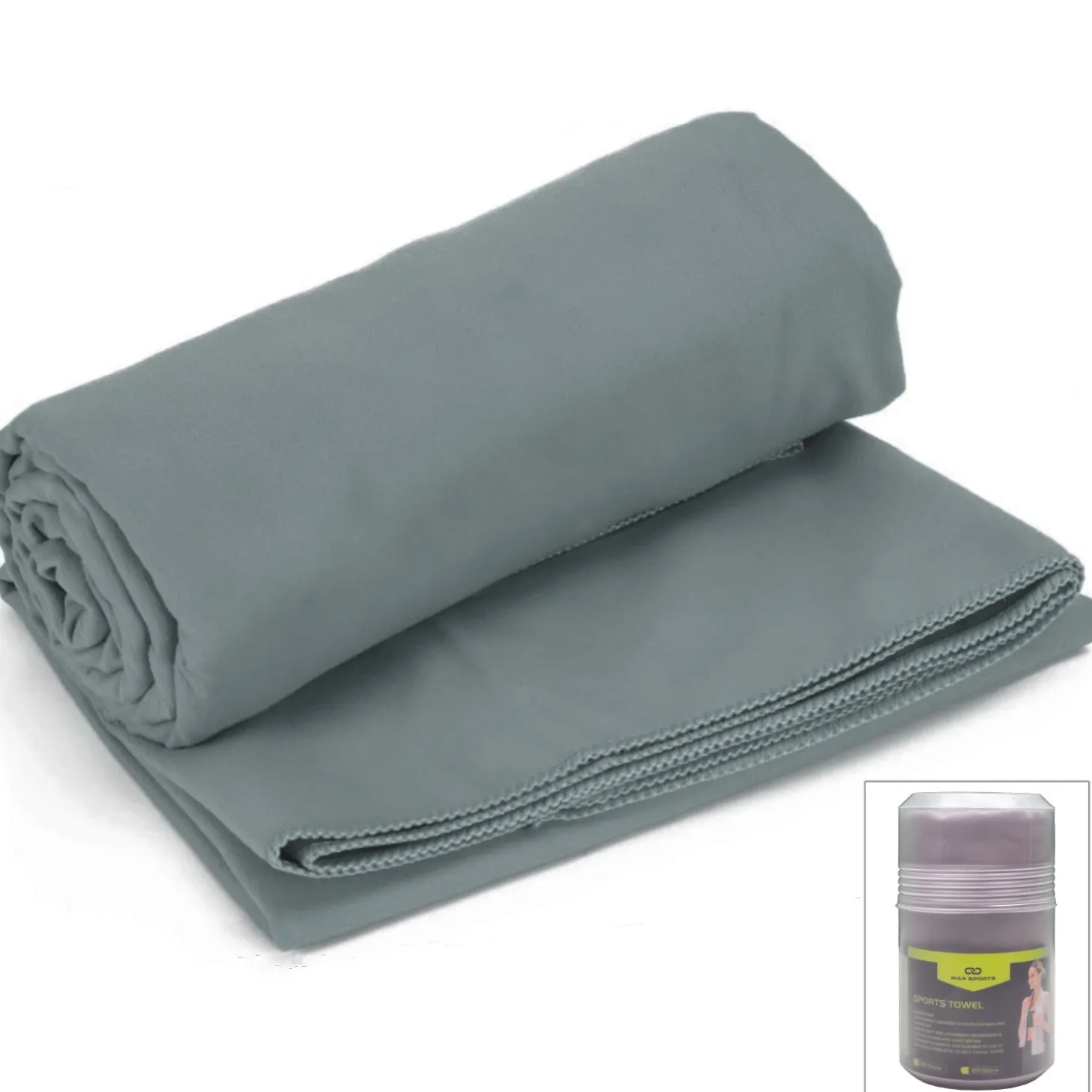 Toalla Microfibra Max Sports Bali 130x80cm Gris