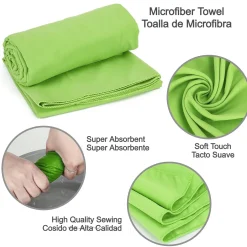 Toalla Microfibra Maximpro Nora 54x40cm Verde